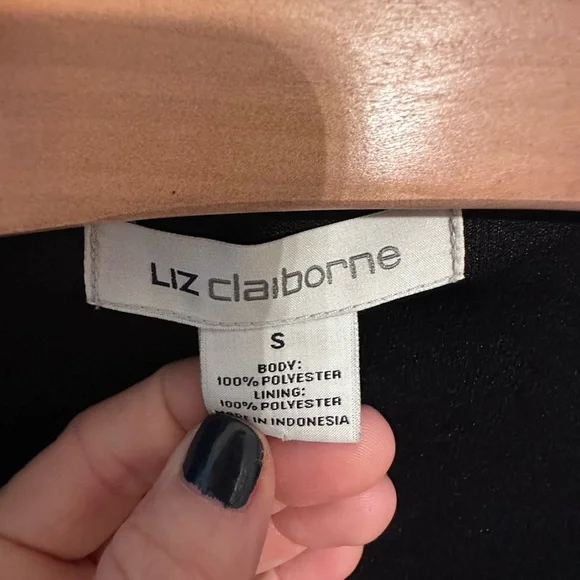 Liz Claiborne Elegant Black Dress - Picture 2 of 5